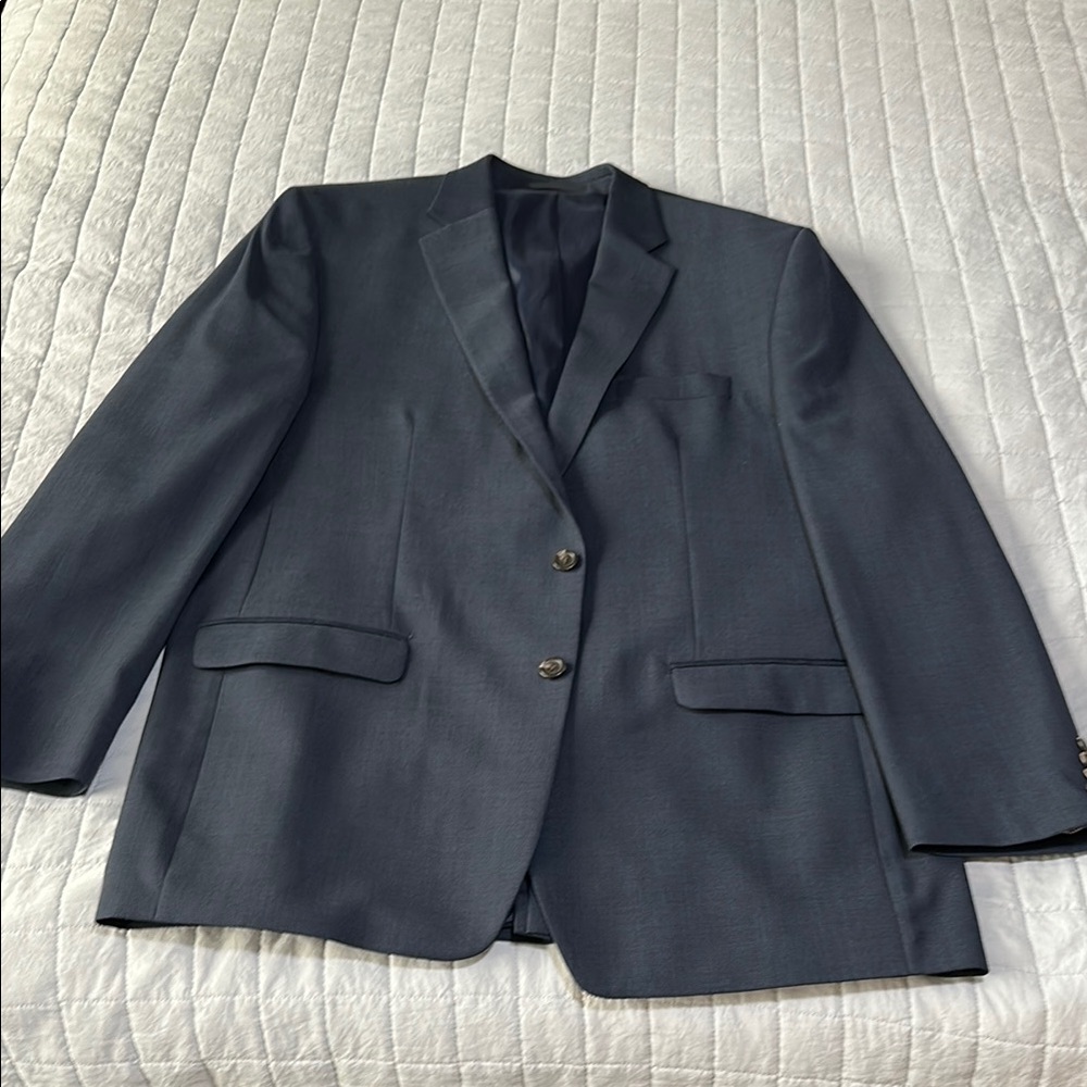 Chaps Blue Sport Coat with Structured Tailoring